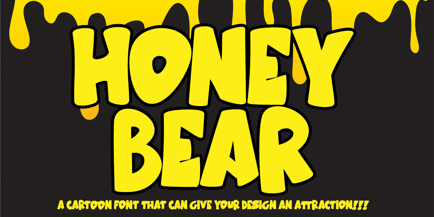 Honey Bear Regular Font preview